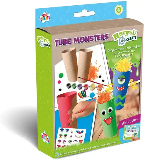 Make Scary Monster Using Recycled Pyo Tubes