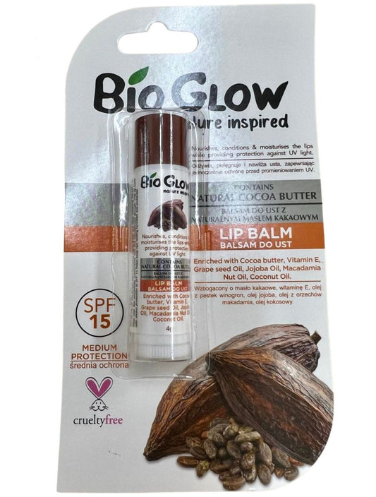 Bio Glow Natural Cocoa Butter Lip Balm