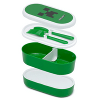 STACKED BENTO BOX LUNCH BOX WITH FORK & SPOON