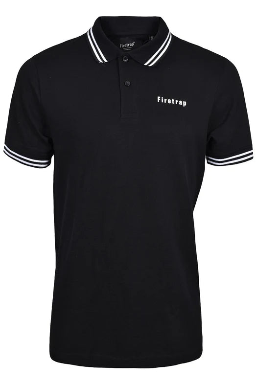 Firetrap Mens Short Sleeve Polo T-shirt