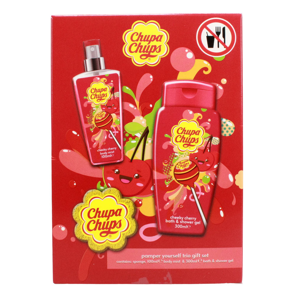 Chupa Chups Pamper Yourself Trio Gift Set Cheeky Cherry