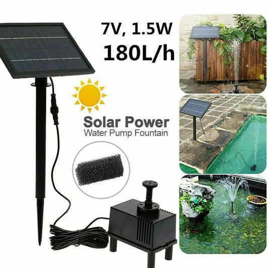 Solar Powered Water Pond Filter Pump