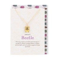 Lucky Beetle Necklace Card