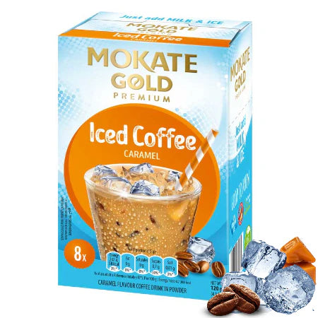 Mokate Instant Caramel Iced Coffee Sachets (8)