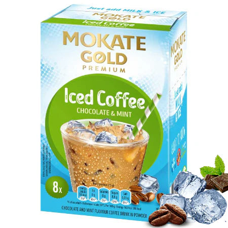 Mokate Instant Chocolate Mint Iced Coffee Sachets (8)